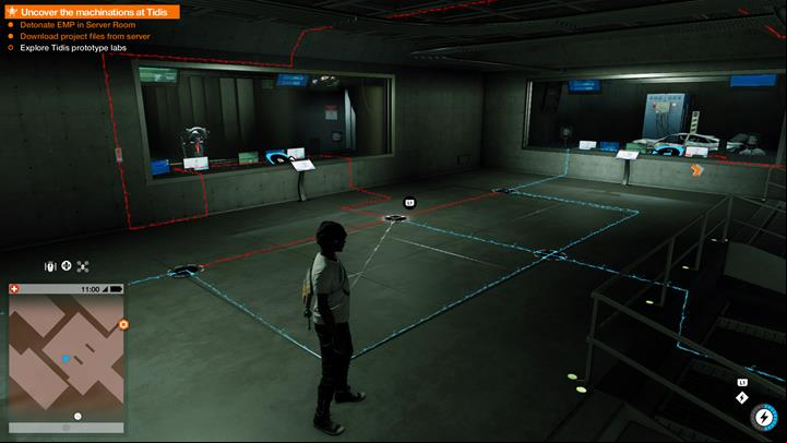 When you get down, unlock the three windows, and then start hacking. - Robot Wars | Main Operations - Main Operations - Watch Dogs 2 Game Guide