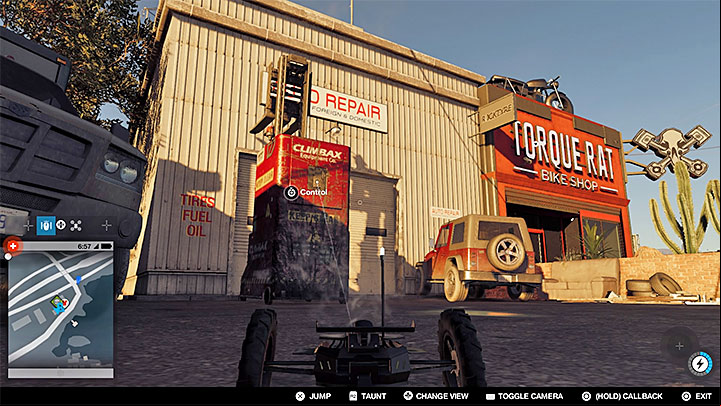 Search for a forklift parked near the building, and take it over - Key data - locations from 1 to 12 - Collectibles - Watch Dogs 2 Game Guide