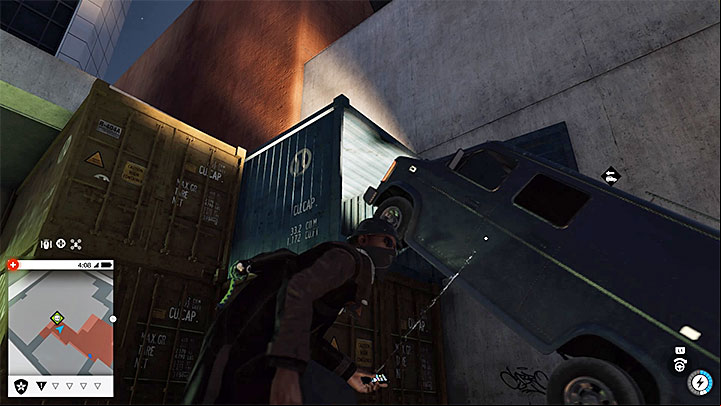 Enter the alley, and investigate a group of containers - Key data - locations from 1 to 12 - Collectibles - Watch Dogs 2 Game Guide