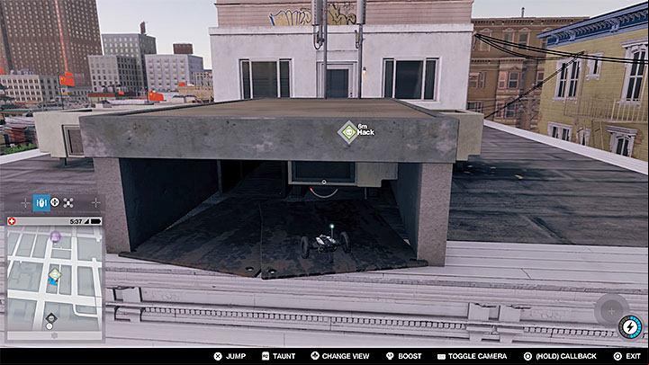 Switch to Jumper, and make sure that youve activated Speed Boost, as it will be necessary for making a very far jump - Key data - locations from 1 to 12 - Collectibles - Watch Dogs 2 Game Guide