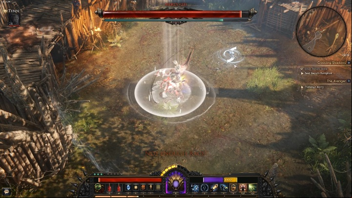 The boss moves quickly around the map by using jumps - Mercy | Bosses in Wolcen - Bosses - Wolcen Lords of Mayhem Guide