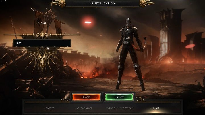 The last step in creating a character is to name them - Creating a character in Wolcen - Basics - Wolcen Lords of Mayhem Guide