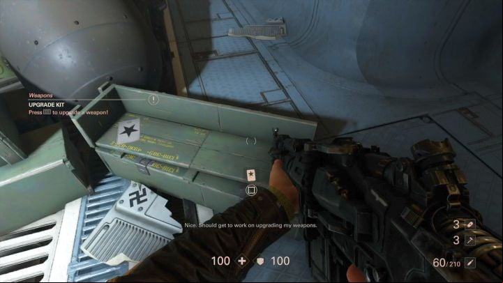 Starcard #44. - Contraptions | Collectibles and secrets - Chapter 6 - A New Suit - Wolfenstein II: The New Colossus Game Guide