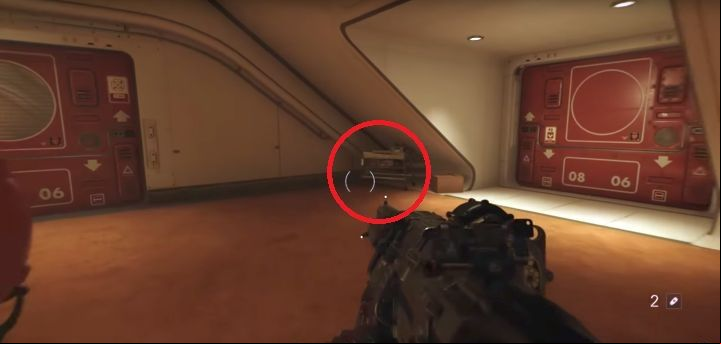 The location of the Golden Item #48. - Venus Uberkommando | Collectibles in Ubercommander Missions - Collectibles in Ubercommander Missions - Wolfenstein II: The New Colossus Game Guide