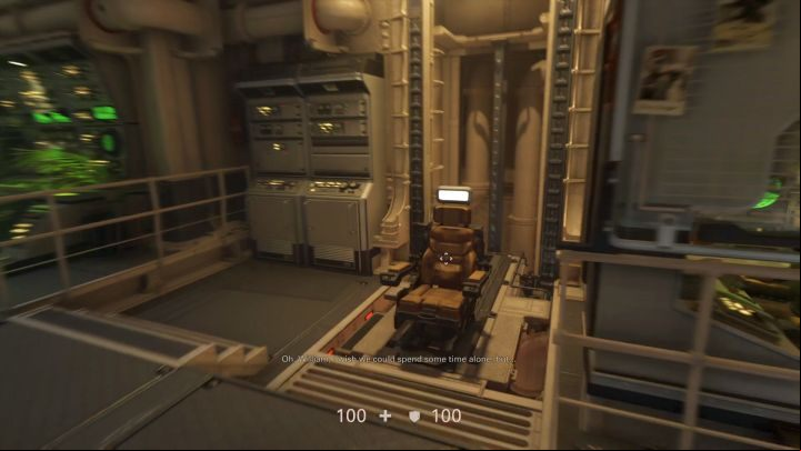 The armchair that you must sit in to activate the Enigma codes. - Enigma codes | Collectibles - Collectibles - Wolfenstein II: The New Colossus Game Guide