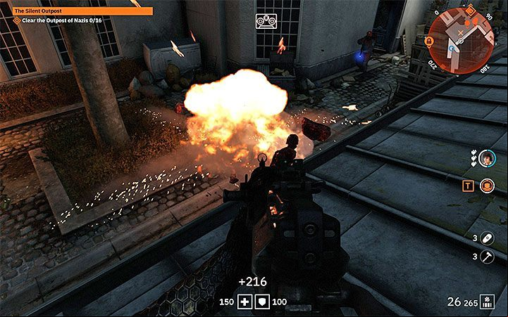 As a replacement for crush, you can also rely on, for example, explosives or explosive objects from the surroundings - Trophy list | Wolfenstein Youngblood - Trophy guide - Wolfenstein Youngblood Guide