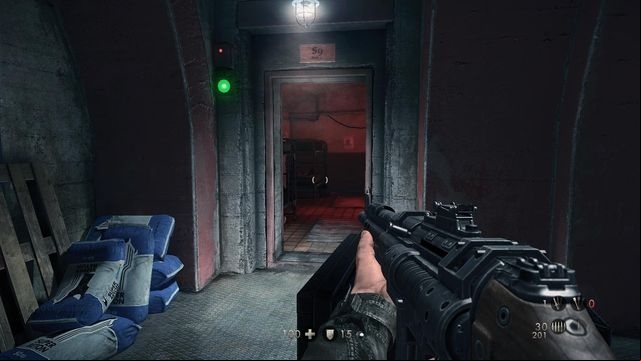 In the room with red light - Deathsheads Compound - Secrets - Wolfenstein: The New Order (coming soon) - Game Guide and Walkthrough