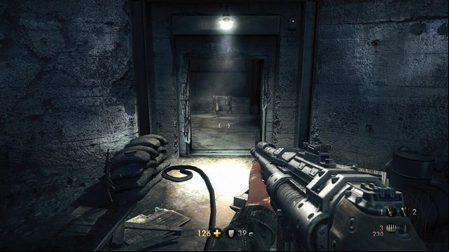 Here, in this room, after the mechanical dog cut-scene - Deathsheads Compound - Secrets - Wolfenstein: The New Order (coming soon) - Game Guide and Walkthrough