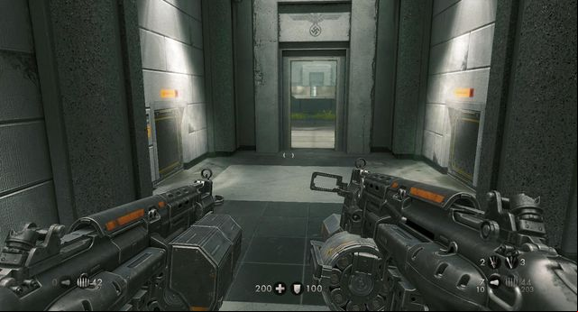 You can use these vents to surprise the enemies - Return to Deathsheads Compound - Main missions - Wolfenstein: The New Order - Game Guide and Walkthrough