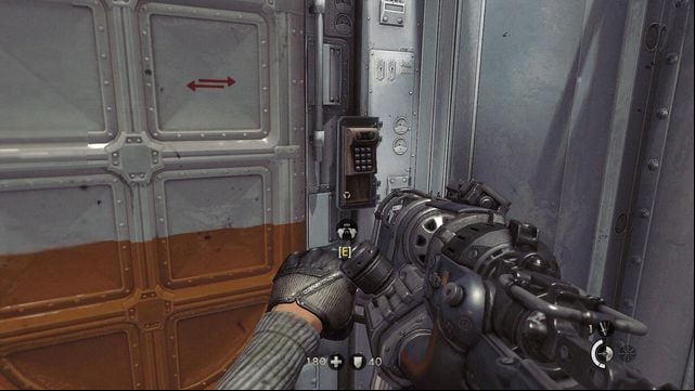 This door if youve chosen Fergus, the one on the left if Wyatt. - U-Boat - Secrets - Wolfenstein: The New Order - Game Guide and Walkthrough