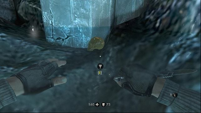 In the water, on the right side of stairs - U-Boat - Secrets - Wolfenstein: The New Order - Game Guide and Walkthrough