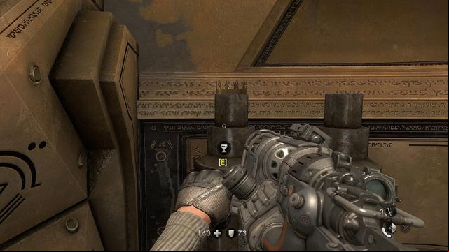 One of three secrets in the room - U-Boat - Secrets - Wolfenstein: The New Order - Game Guide and Walkthrough