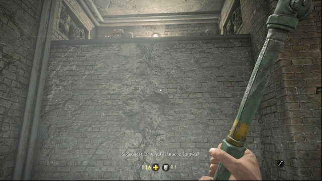 Down there you will see a white climbable wall - Chapter 1 - Prison - Walkthrough - Wolfenstein: The Old Blood - Game Guide and Walkthrough