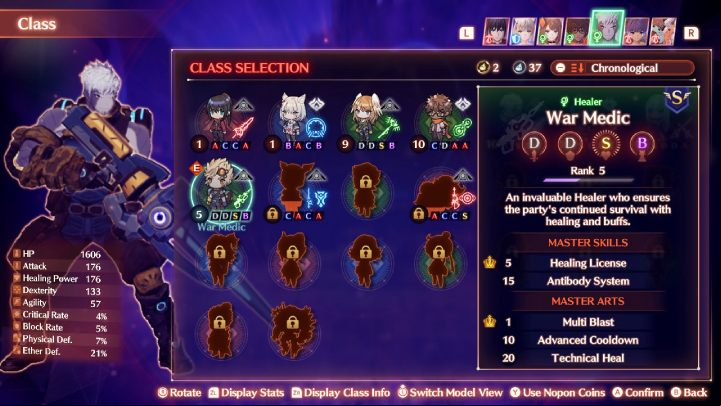 You will unlock the Guardian Commander class when Zeon s your team - Xenoblade 3: Character classes - a list of all - Basics - Xenoblade Chronicles 3 Guide
